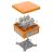 Коробка коммутационная огнестойкая 100х100х40 60-0303-FR2.5-12 E15-E120 Промрукав 60-0303-FR2.5-12