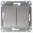 Механизм выключателя 2-кл. СП Glossa 10А IP20 (сх. 5) 10AX платина SchE GSL001251