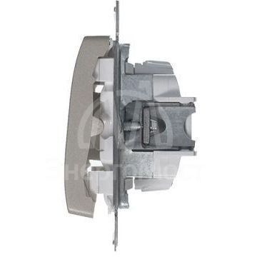 Механизм выключателя 2-кл. СП Glossa 10А IP20 (сх. 5) 10AX платина SchE GSL001251