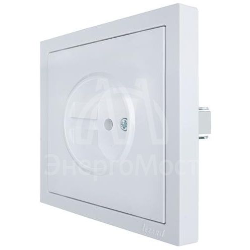 Розетка 1 мест. б/з СП ZIMA IP20 16А ПБТ безвинт. зажим бел. LEZARD 704-0288-121BQC