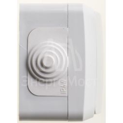 Переключатель 1-кл. ОП Этюд 10А IP44 10AX сер. SchE BA10-046C