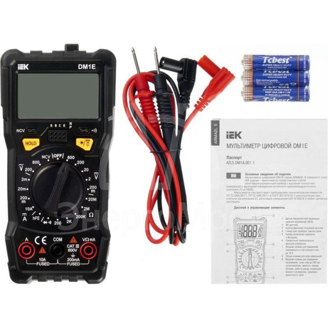Мультиметр цифровой DM1E ARMA2L 5 IEK A2L5-DM15-01