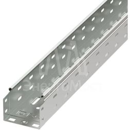 Лоток листовой перфорированный 100х80 L3000 сталь 0.7мм цинк-ламель DKC 35302ZL