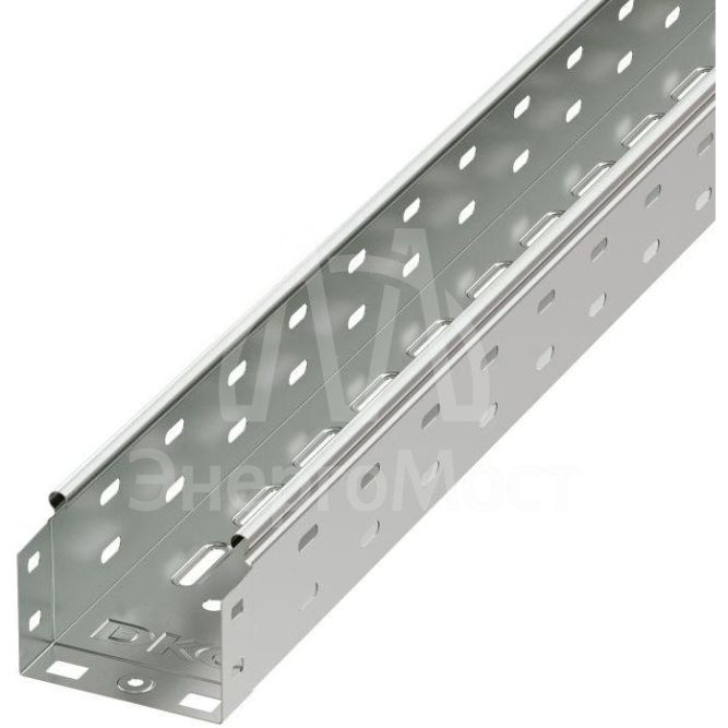 Лоток листовой перфорированный 100х80 L3000 сталь 0.7мм цинк-ламель DKC 35302ZL