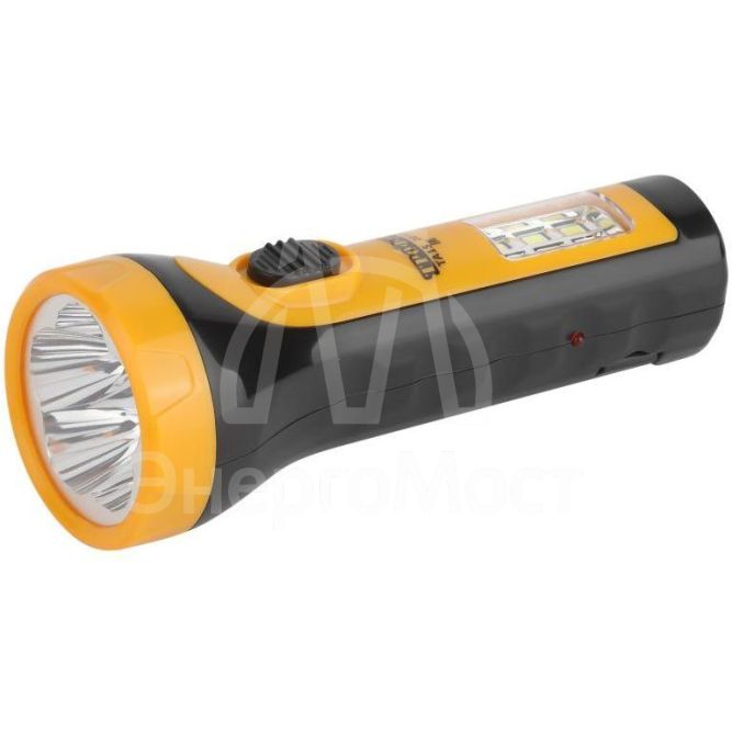 Фонарь TA15 аккум. 4В 1А.ч 2в1 5хLED + 6SMD евро-вилка Трофи Б0016863