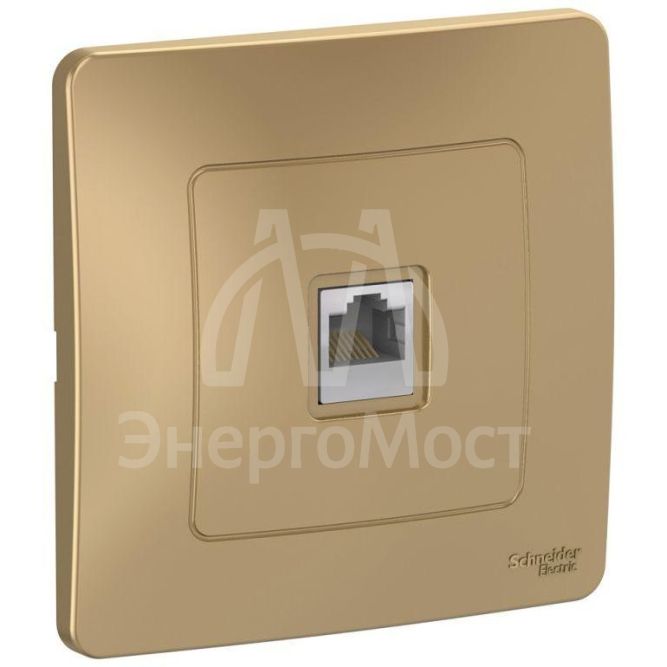 Розетка компьютерная 1-м СП Blanca RJ45 кат.5E титан SE BLNIS045004