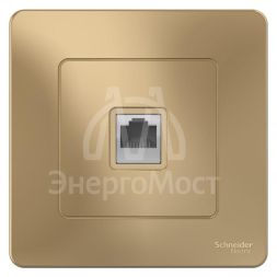 Розетка компьютерная 1-м СП Blanca RJ45 кат.5E титан SE BLNIS045004