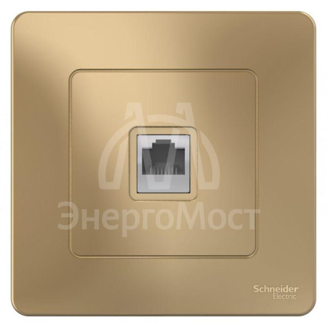 Розетка компьютерная 1-м СП Blanca RJ45 кат.5E титан SE BLNIS045004