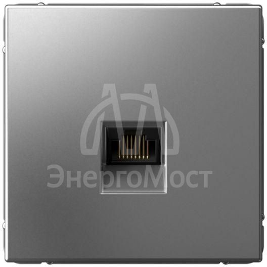 Розетка компьютерная ArtGallery RJ45 кат.6A механизм сталь SE GAL000986