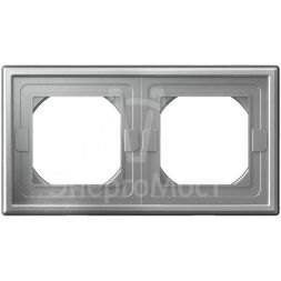 Рамка 2-м ArtGallery IP44 алюм. SE GAL440302