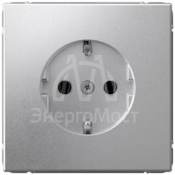 Розетка ArtGallery 16А с заземл. быстрозажим. клем. механизм алюм. SE GAL000343S