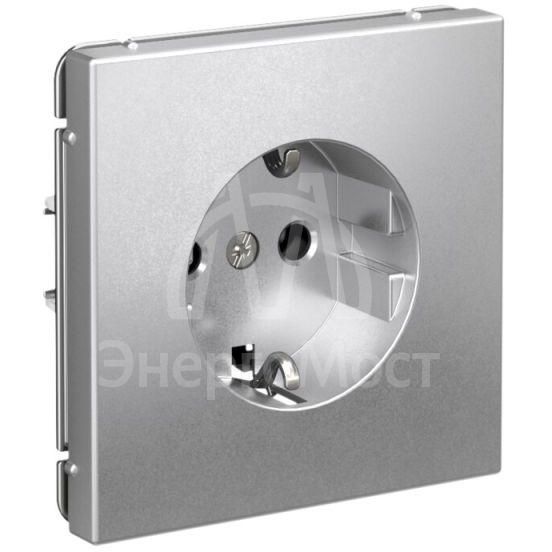 Розетка ArtGallery 16А с заземл. быстрозажим. клем. механизм алюм. SE GAL000343S