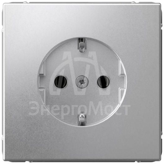Розетка ArtGallery 16А с заземл. быстрозажим. клем. механизм алюм. SE GAL000343S