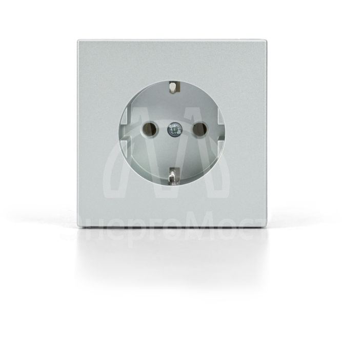 Розетка ArtGallery 16А с заземл. быстрозажим. клем. механизм алюм. SE GAL000343S