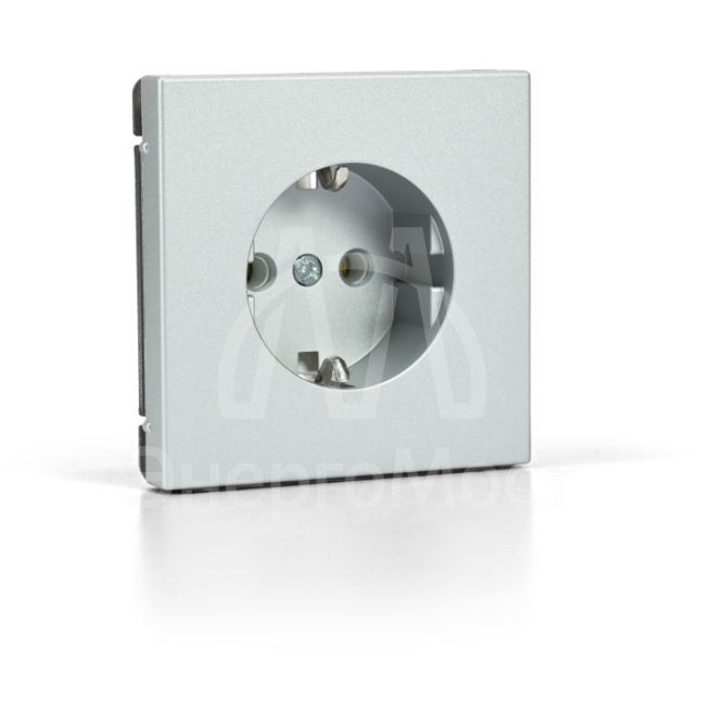 Розетка ArtGallery 16А с заземл. быстрозажим. клем. механизм алюм. SE GAL000343S