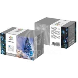 Гирлянда &amp;quot;ТВИНКЛ ЛАЙТ LED&amp;quot; (с контроллером 8 режимов) 10м 80LED 7Вт 220В IP20 син. провод темн.-зел. ПВХ NEON-NIGHT 303-043