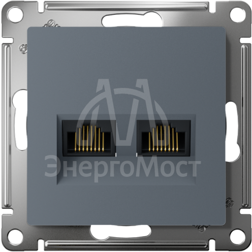 Розетка компьютерная 2-м AtlasDesign RJ45 кат.5E механизм грифель SE ATN000785