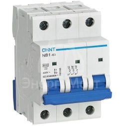 Выключатель автоматический модульный 3п C 10А 6кА NB1-63 (R) CHINT 179698