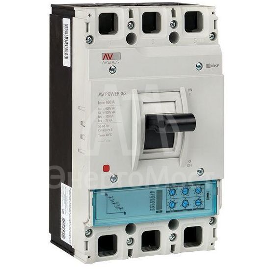 Выключатель автоматический 400А 100кА AV POWER-3/3 ETU2.0 AVERES EKF mccb-33-400H-2.0-av