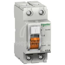 Выключатель дифференциального тока (УЗО) 2п 40А 30мА тип AC ВД63 Домовой SchE 11452