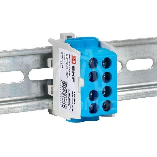 Клемма распределительная КСР с двойным винтом 2х35/2х25 син. PROxima EKF ksr-2.35-2.25-blue