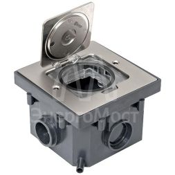 Лючок напольный C-Line 2 (с напольной коробкой) EKF cl-ln-knl-2