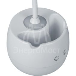 Светильник светодиодный 93 158 NDF-D032-4W-4K-WH-LED 4Вт 4000К 300лм настольный сенсор USB с подставкой для канц. на основании бел. Navigator 93158