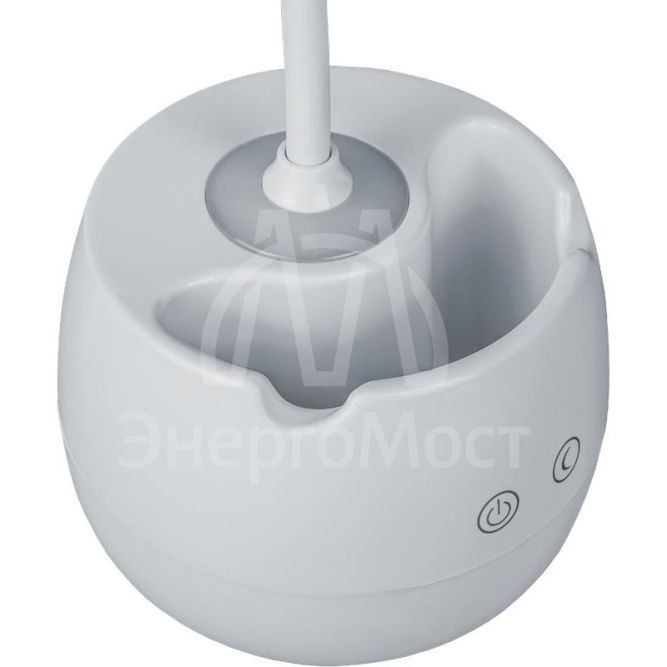 Светильник светодиодный 93 158 NDF-D032-4W-4K-WH-LED 4Вт 4000К 300лм настольный сенсор USB с подставкой для канц. на основании бел. Navigator 93158