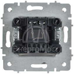 Выключатель 1-кл. СП BRITE ВС10-1-0-БрАБ 10А механизм арктич. бел. IEK BR-V10-0-10-K91