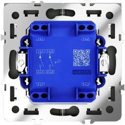 Выключатель 2-кл. СП S70 10А механизм титан Voltum VLS020106