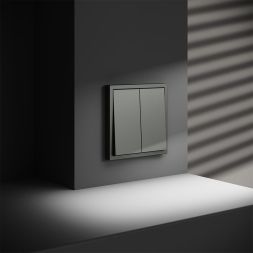 Выключатель 2-кл. СП S70 10А механизм титан Voltum VLS020106