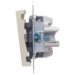 Выключатель 2-кл. СП Vesna механизм жемчуж./бел. перламутр. LEZARD 742-3088-101