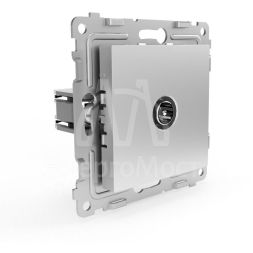 Розетка TV проходная СП Pixel 4DB механизм алюм. TOKOV ELECTRIC TKE-PX-A1P-C03