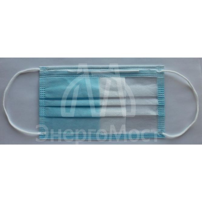 Маска санитарно-гигиеническая защитная 3х слойная (уп.50шт) 28832 9
