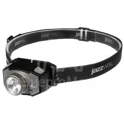 Фонарь налобный AccuH1-L5WZ-bk zoom 5Вт LED + 2хRED SMD IP54 аккумулятор 800мА.ч 5 режимов: 100проц. 180лм 3.5ч/50проц. 110лм 5.5ч/30проц. 65лм 15ч/красн. 28ч/мигающ. красн. 12ч управл. жестами черн./сер. JazzWay 5036642