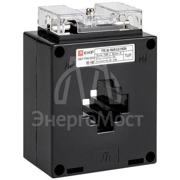 Трансформатор тока ТТЕ 30 250/5А кл. точн. 0.5 5В.А EKF tte-30-250/tc-30-250