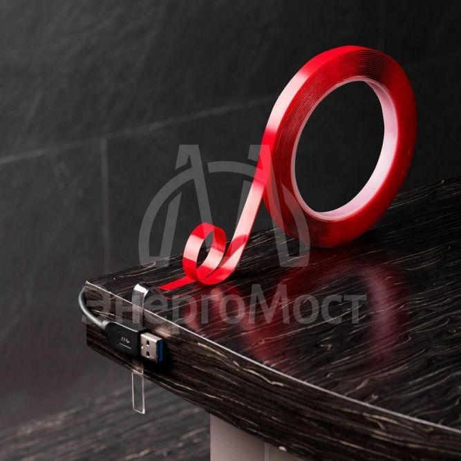 Скотч двустор. 9ммх5м прозр. REXANT 09-6509