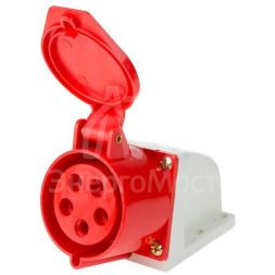 Розетка 125 стационарная 3Р+РЕ+N 32А 380В IP44 Rexant 11-8914