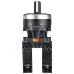 Переключатель 2 полож. 1НО+1НЗ возвратный черн. MASTER IEK MI-SW60-11X22-3-24-2-K02