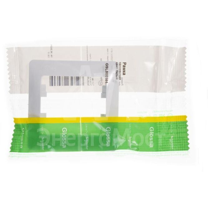 Рамка 1-м Glossa бел. SE GSL000101