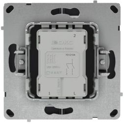 Выключатель 2-кл. KANT черн. уголь DKC 7012104