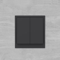 Выключатель 2-кл. KANT черн. уголь DKC 7012104