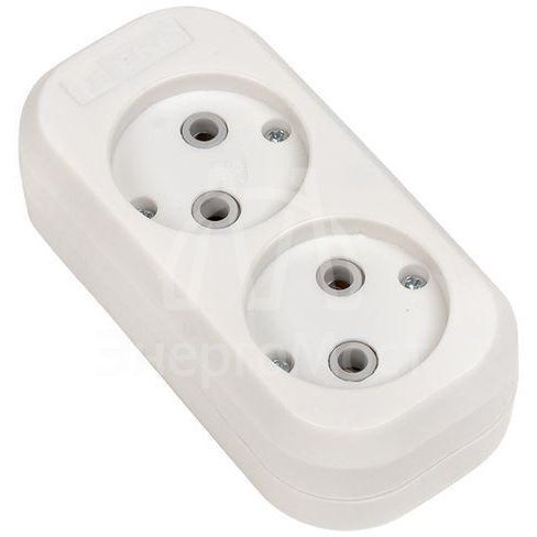 Колодка удлинителя 2-м без заземл. 10А Эксперт 2.2кВт EKF AKB10-2