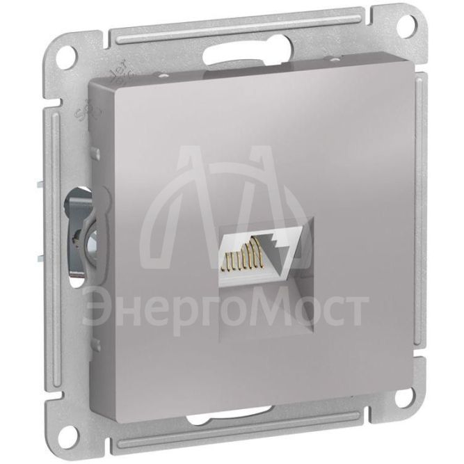 Механизм розетки компьютерной AtlasDesign RJ45 алюм. SchE ATN000383