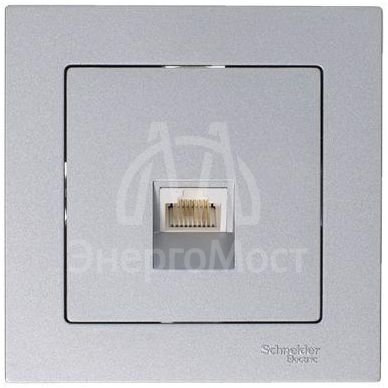 Механизм розетки компьютерной AtlasDesign RJ45 алюм. SchE ATN000383