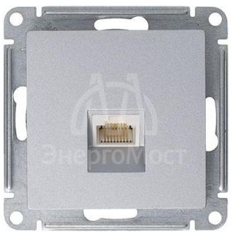 Механизм розетки компьютерной AtlasDesign RJ45 алюм. SchE ATN000383