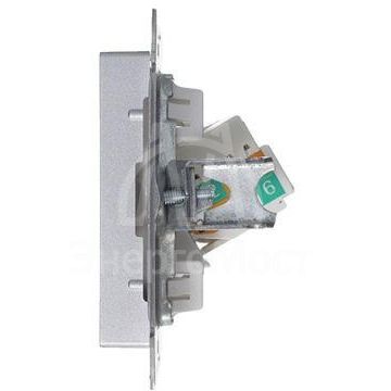 Механизм розетки компьютерной AtlasDesign RJ45 алюм. SchE ATN000383