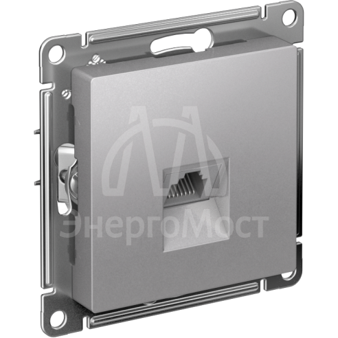 Механизм розетки компьютерной AtlasDesign RJ45 алюм. SchE ATN000383
