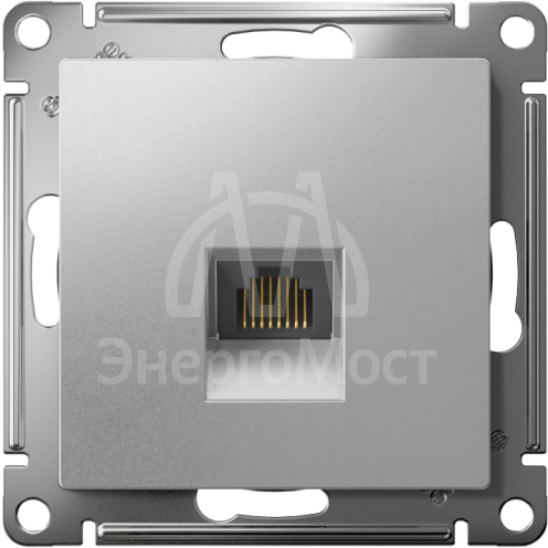 Механизм розетки компьютерной AtlasDesign RJ45 алюм. SchE ATN000383