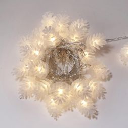 Гирлянда светодиодная &amp;quot;Шишки&amp;quot; 5м 30LED тепл. бел. провод прозр. с контроллером Neon-Night 303-069